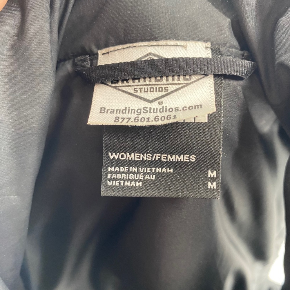 The North Face Womens Black Puffer Vest Myovant Sciences Corporate Logo‎ Size M - Picture 4 of 4
